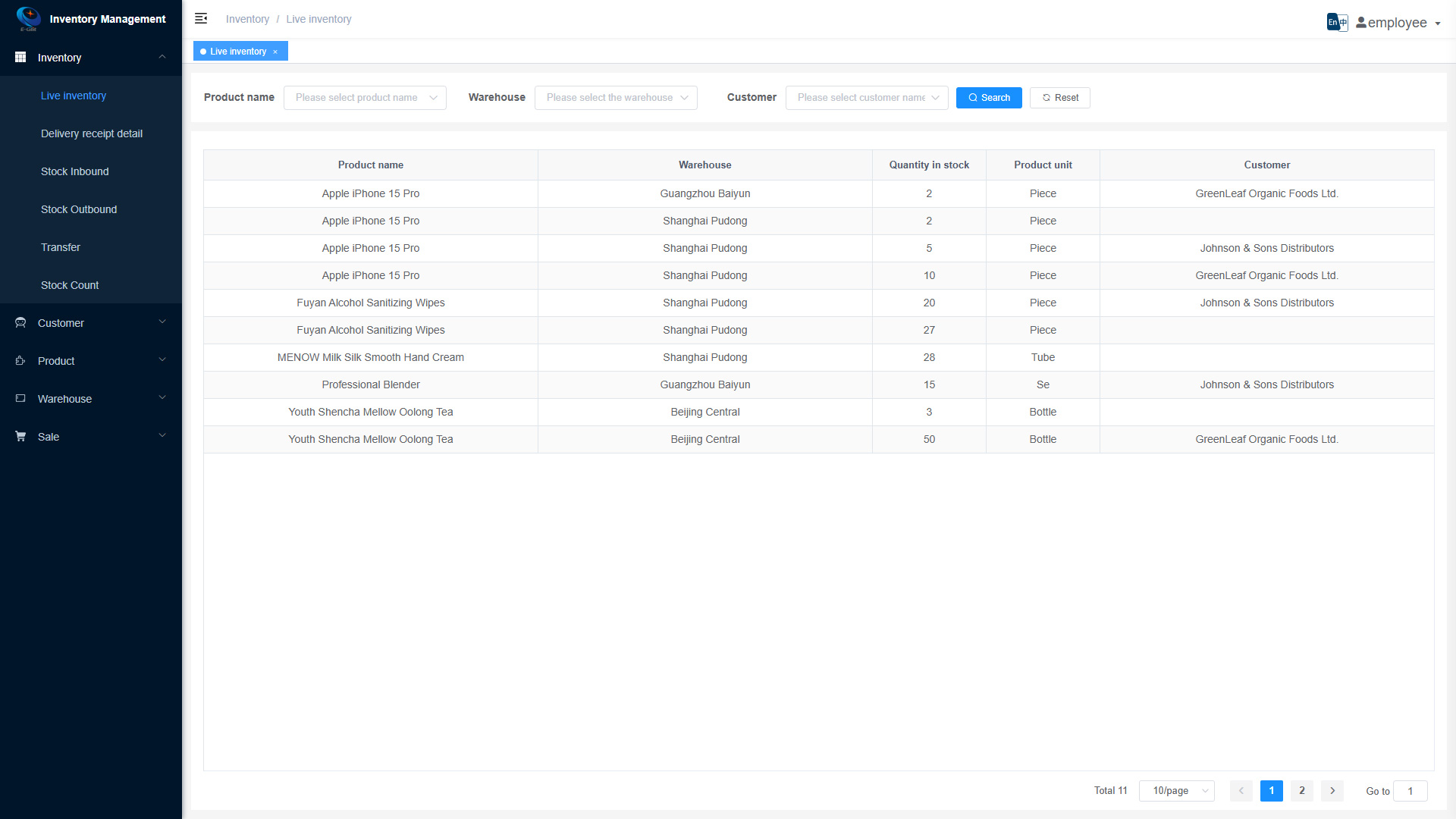 Warehouse Management System - 1